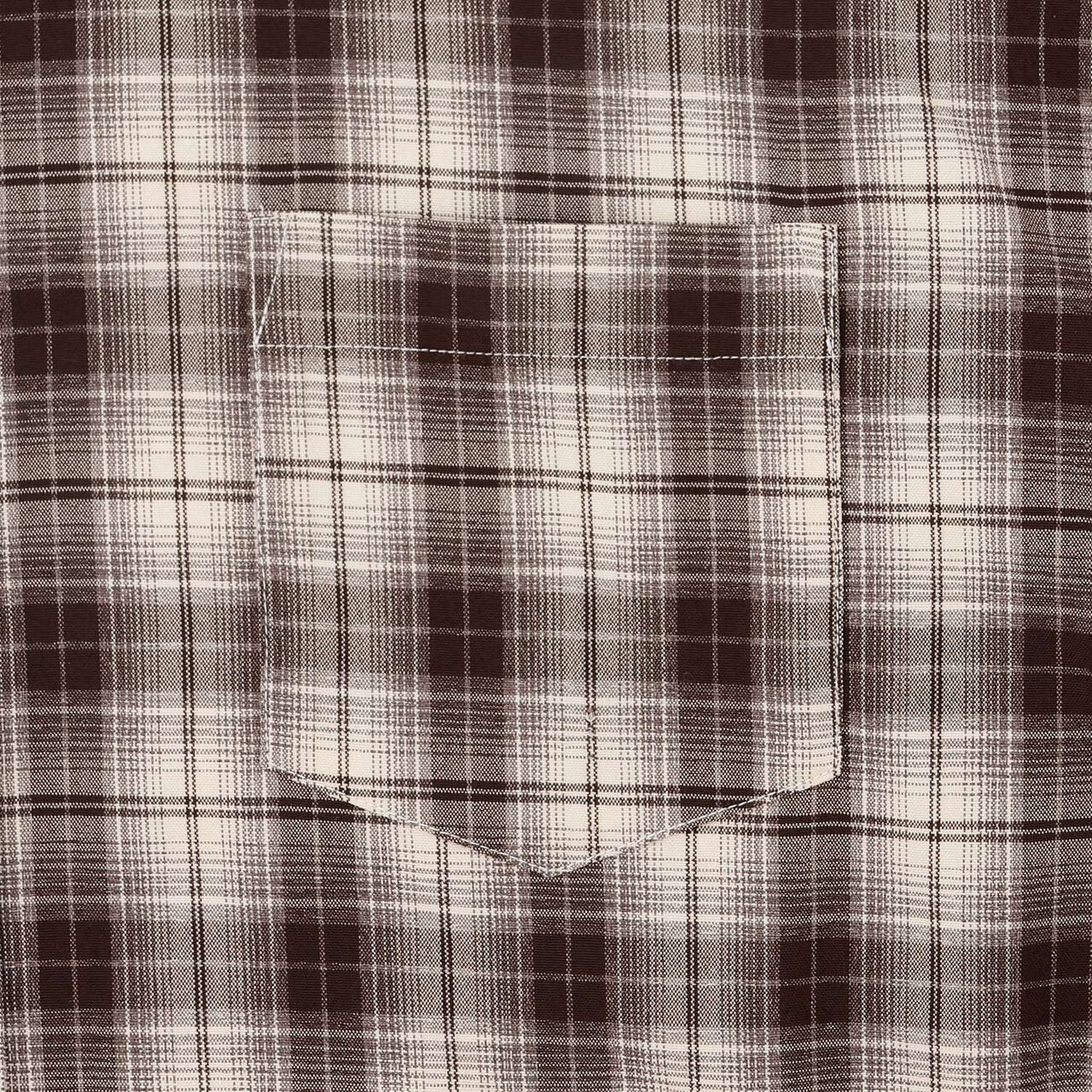 Loose Checkered Shirt,Brown, large image number 15