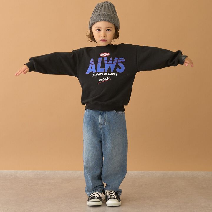 [LOVE DENIM] Loose Straight Pants,Black, medium image number 16