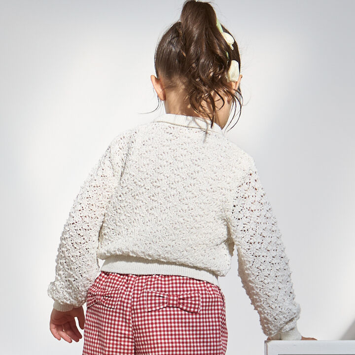 Collared Knit Cardigan,Mocha tea, medium image number 2