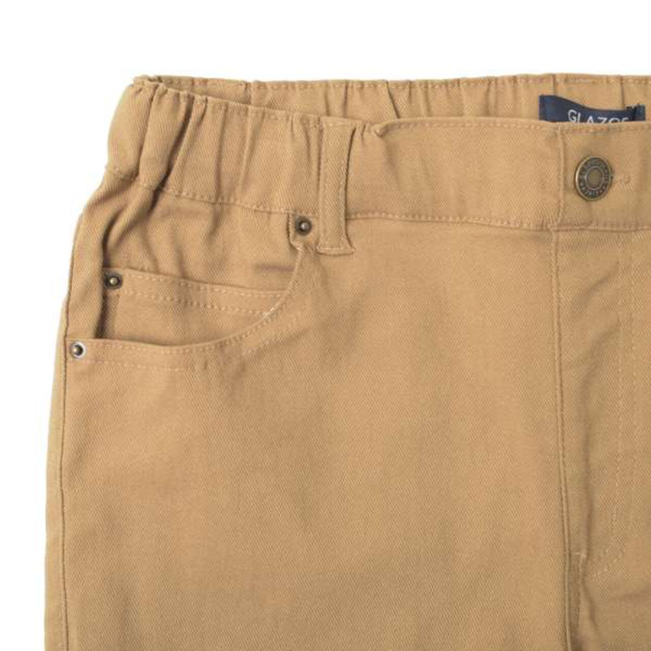 Super Stretch Fleece Slim Pants,Beige, large image number 2