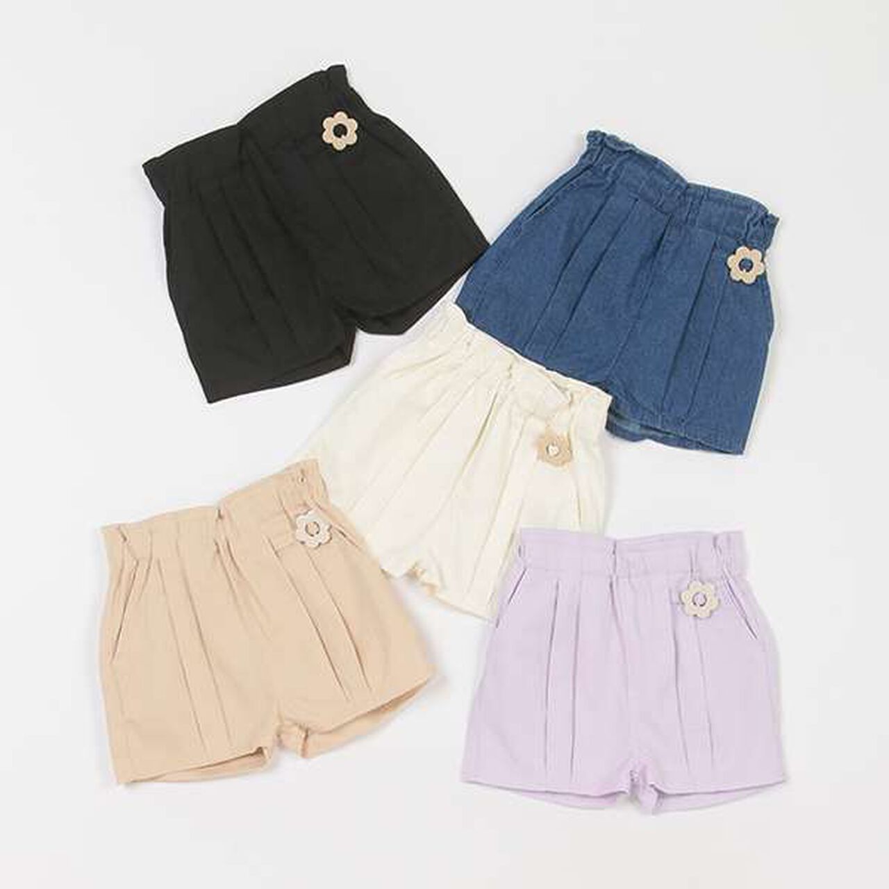[Link] Tuck Balloon Shorts,Beige, large image number 10