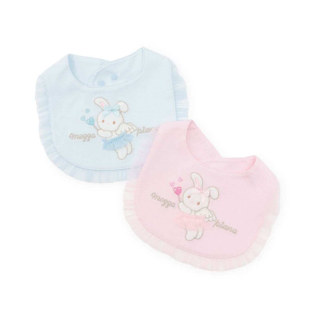 Angel Bunny Bib,Light pink, large image number 4