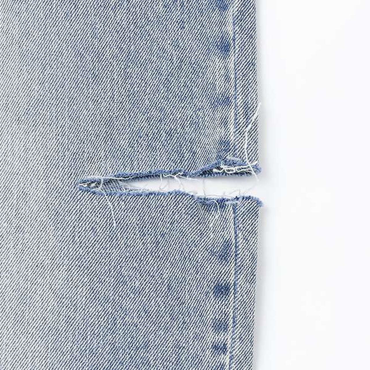 Distressed Wide Pants,Blue, large image number 15