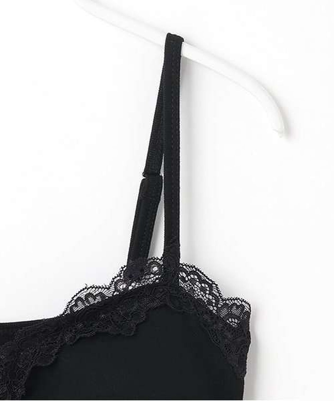 Lace Peplum Bra Top [Korean Fashion],Black, large image number 9