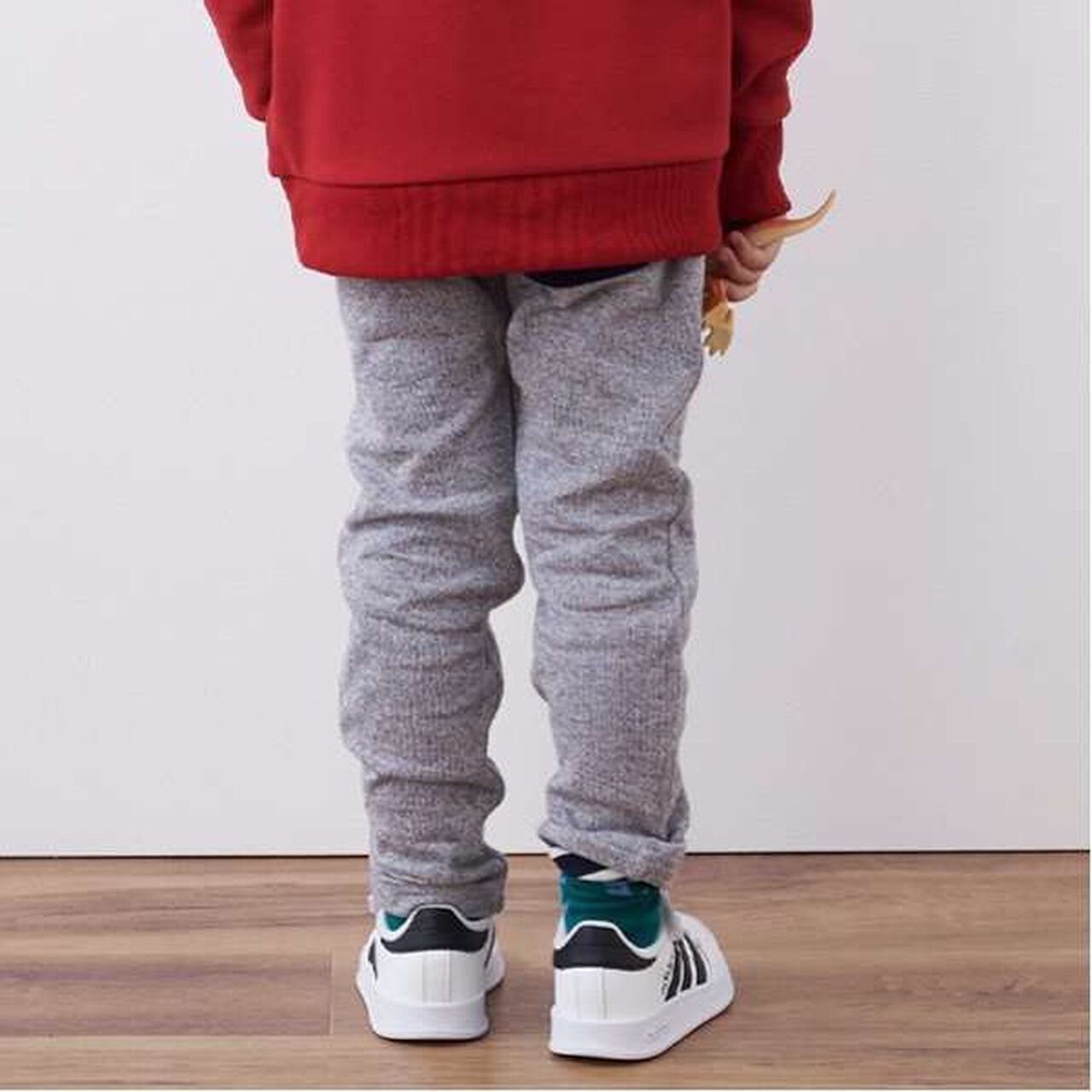 Dinosaur Print Long Straight Pants,Moderate blue, large image number 4