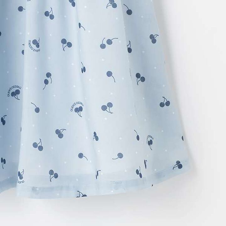 Blouse & Cherry Pattern Camisole One-Piece Dress Set,Black, medium image number 7