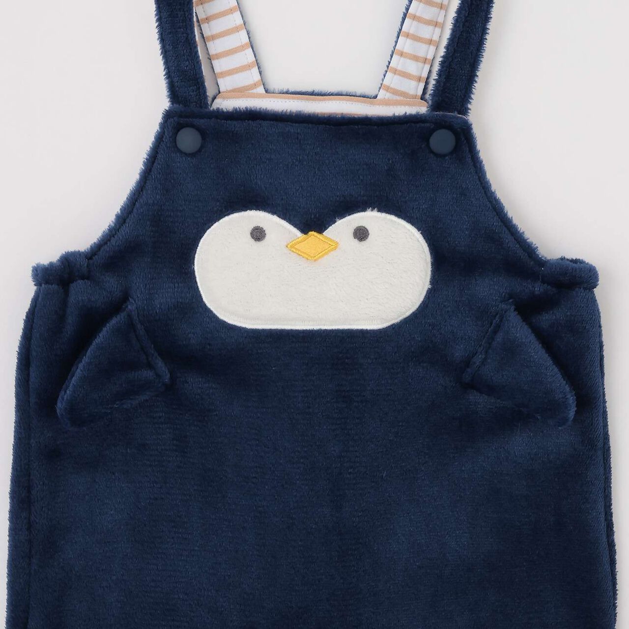 Creature T-Shirt & Boa Fabric Overalls Set,Navy, large image number 17