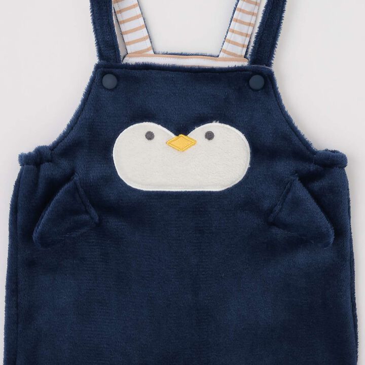 Creature T-Shirt & Boa Fabric Overalls Set,Navy, medium image number 17
