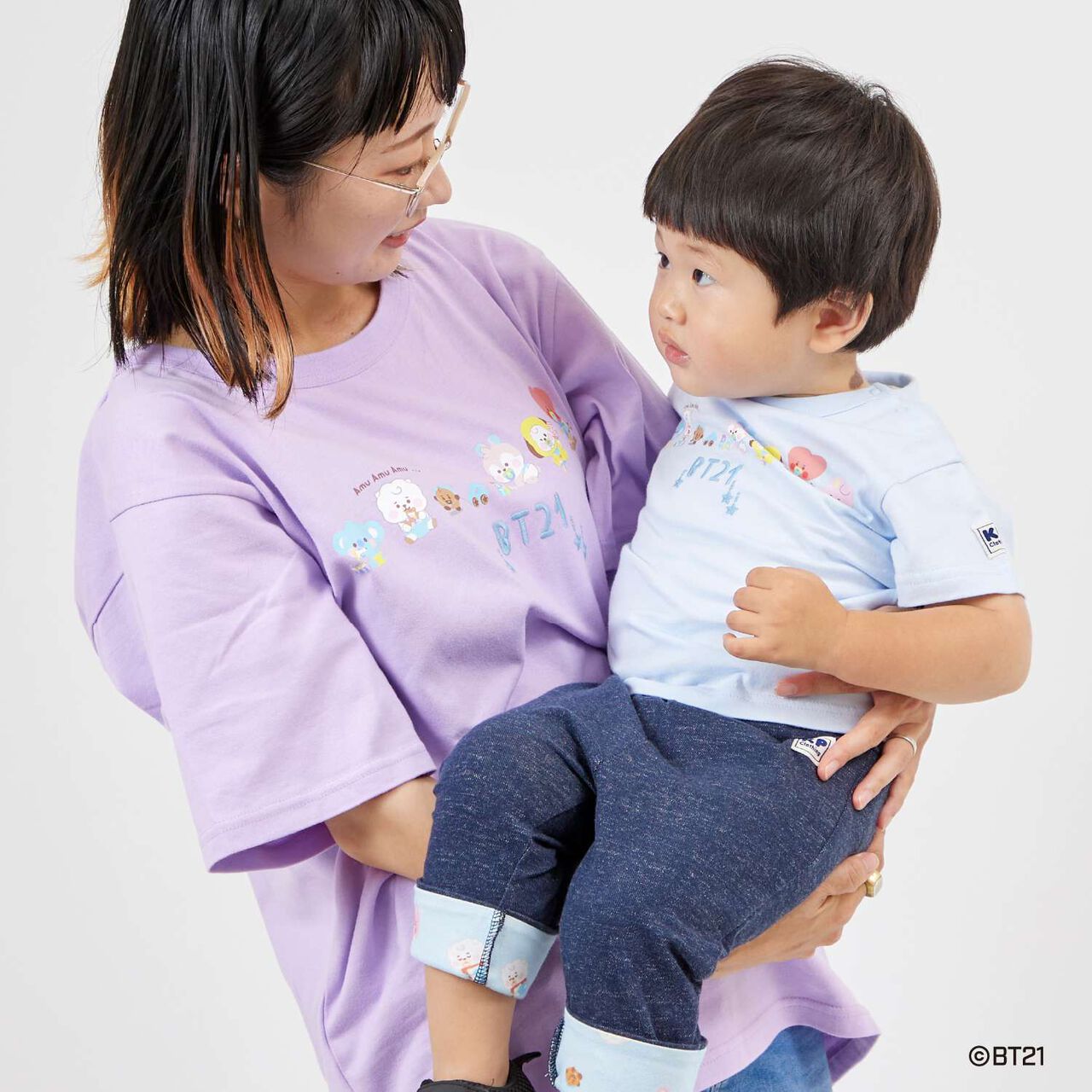 [BT21] Print & Embroidery Short Sleeve T-Shirt (Adult),White, large image number 23