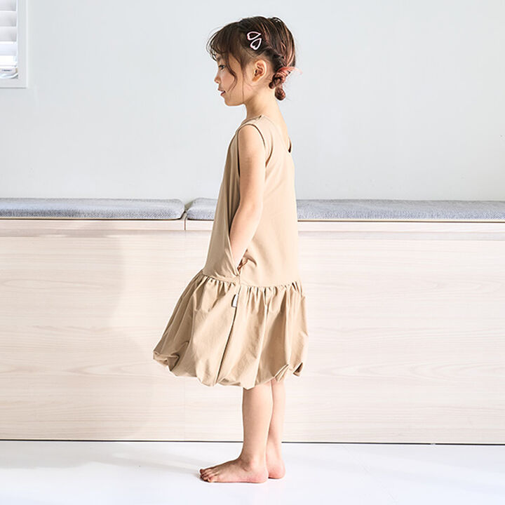 [Amphibious] Balloon Hem One-Piece Dress,Beige, medium image number 1