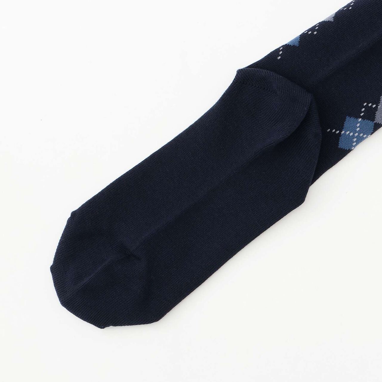 [Antibacterial Deodorizing] Argyle Pattern Crew Socks,Off white, large image number 6