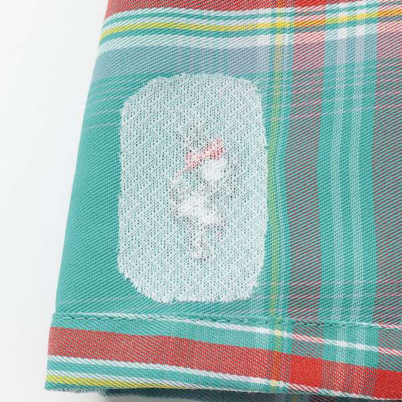 Waist Shirred Check Culottes,Black, large image number 7