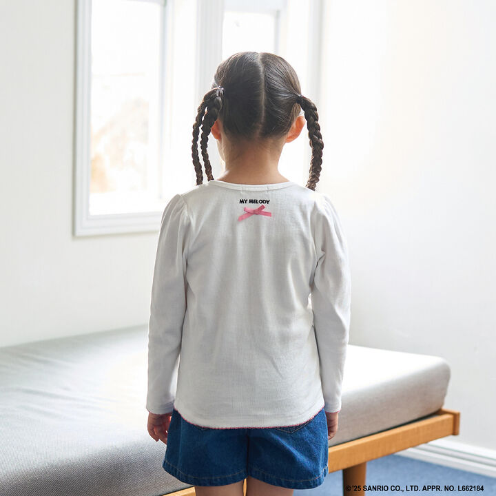 Sanrio Characters One-Point Embroidery Top,Black, medium image number 17