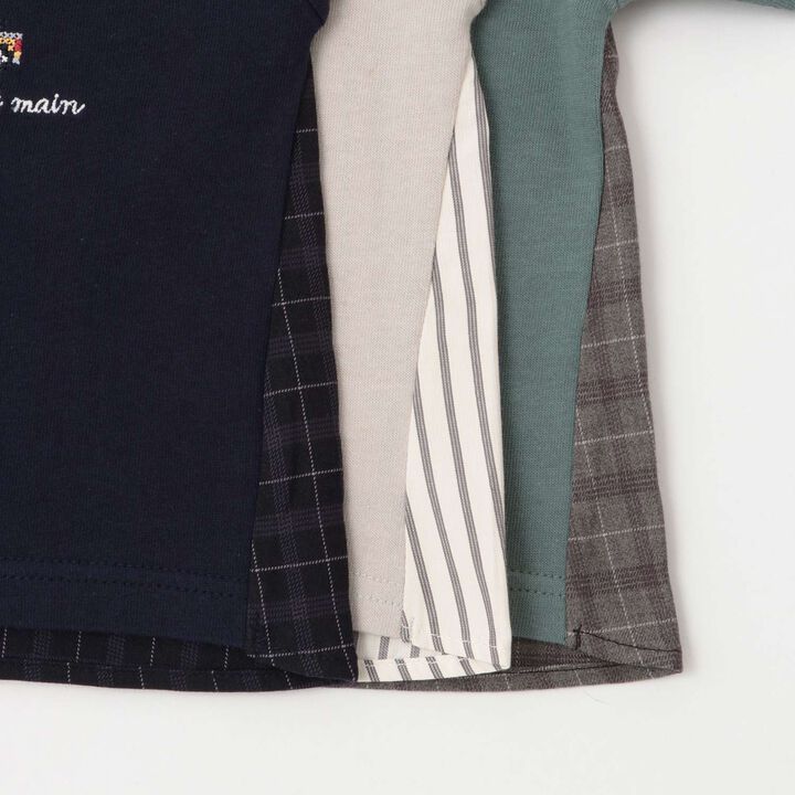 Work Vehicle Embroidery Long-Sleeve T-Shirt,Navy, medium image number 12