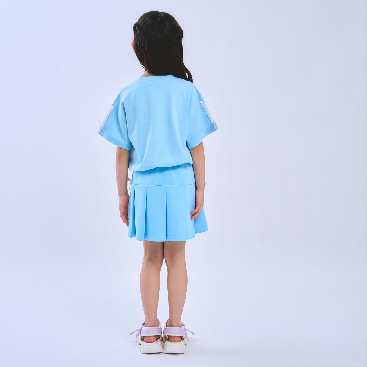 [Cool Touch] Short-Sleeve T-Shirt with Sleeve Ribbon,Red, large image number 4