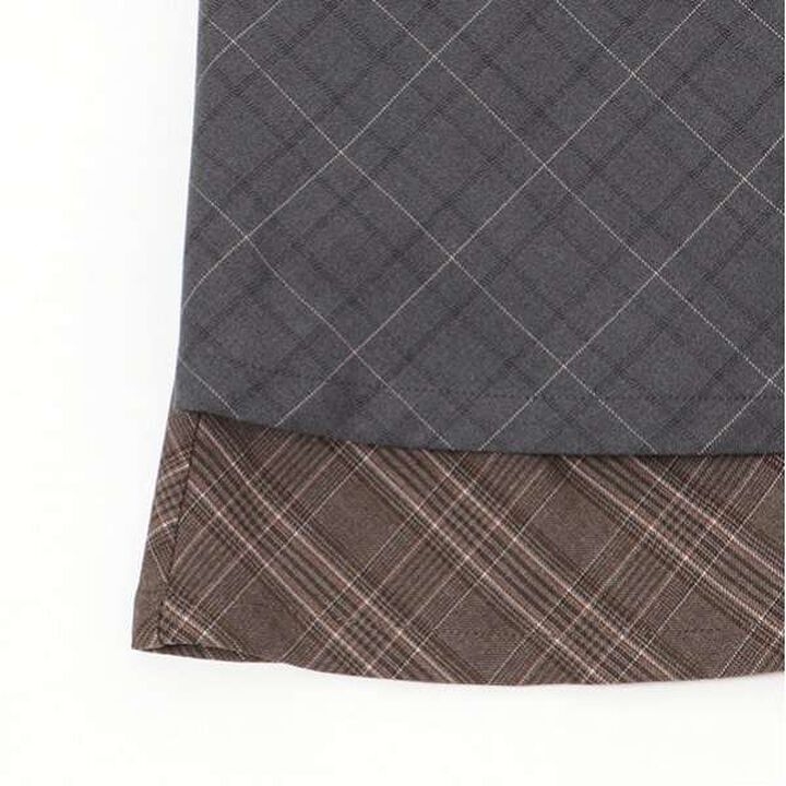 Twin Ribbon Jumper Skirt,Charcoal gray, medium image number 15