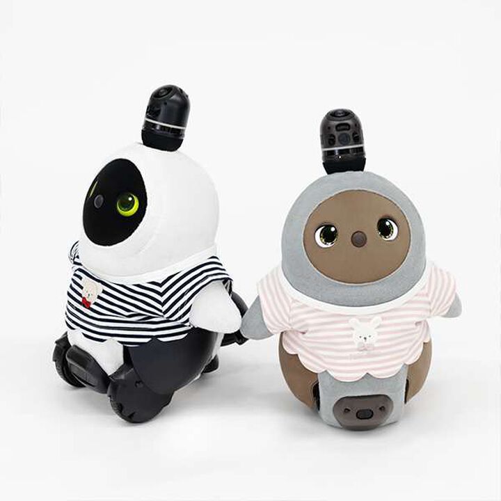 petit main × LOVOT Scallop Trim Stripe Pattern T-Shirt,Navy, medium image number 9