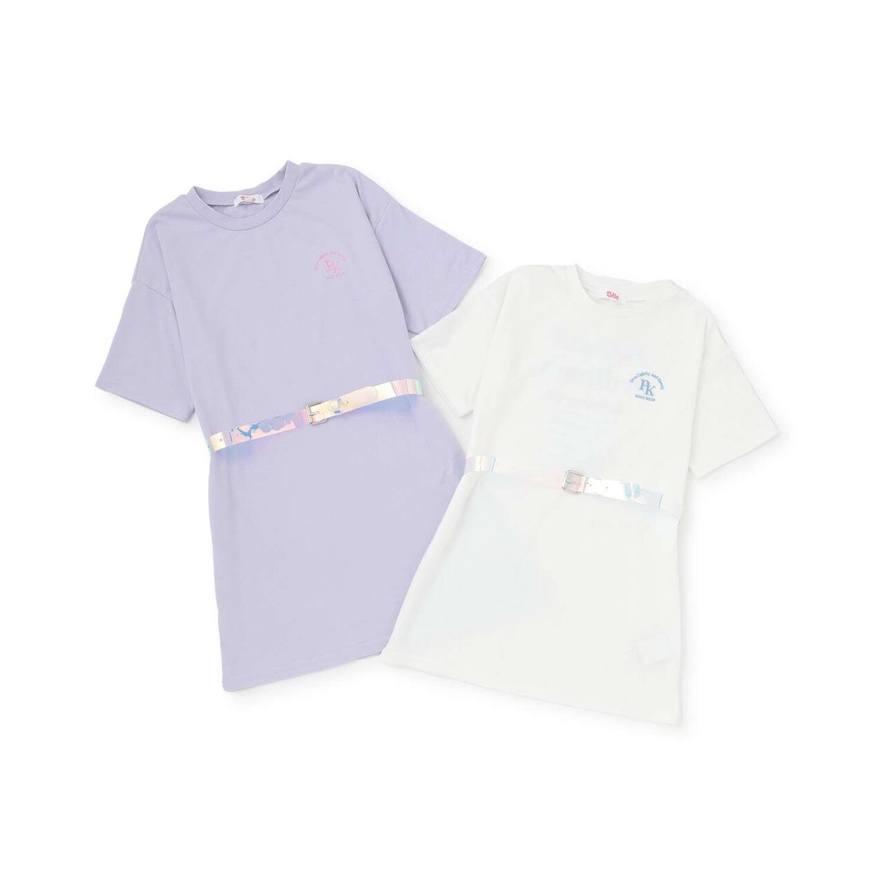 [2WAY・Quick-Dry Absorbent] T-Shirt with Clear Belt,Lavender, large image number 11