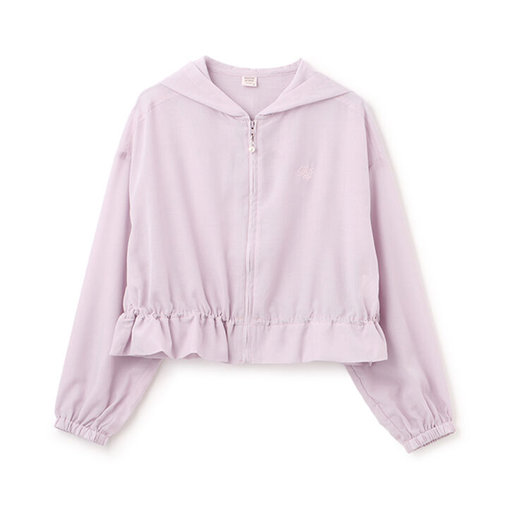 [Cool Touch UV Protection] Sheer Short Parka,Pink, medium image number 12