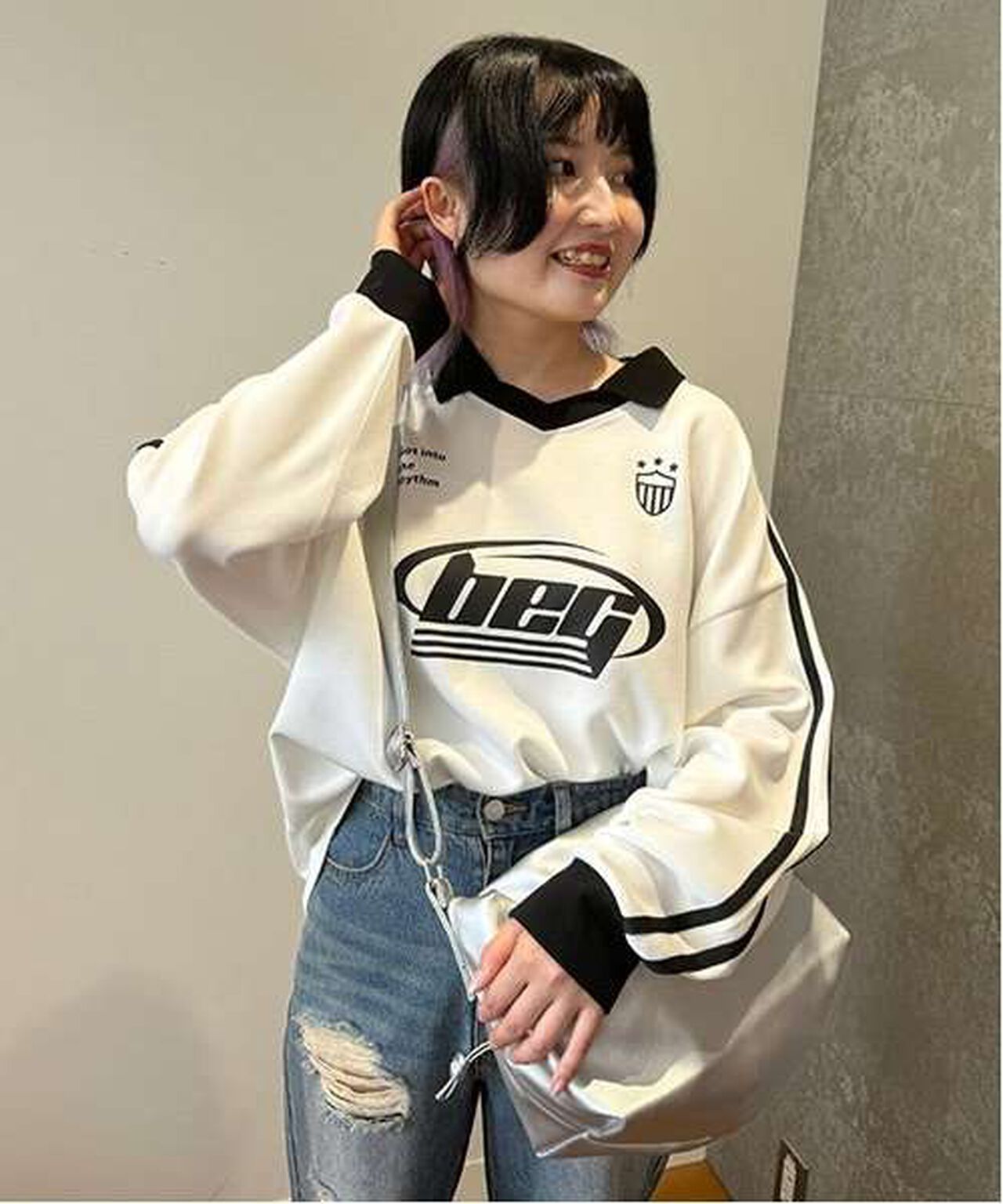 Game Polo Pullover,Off white, large image number 8