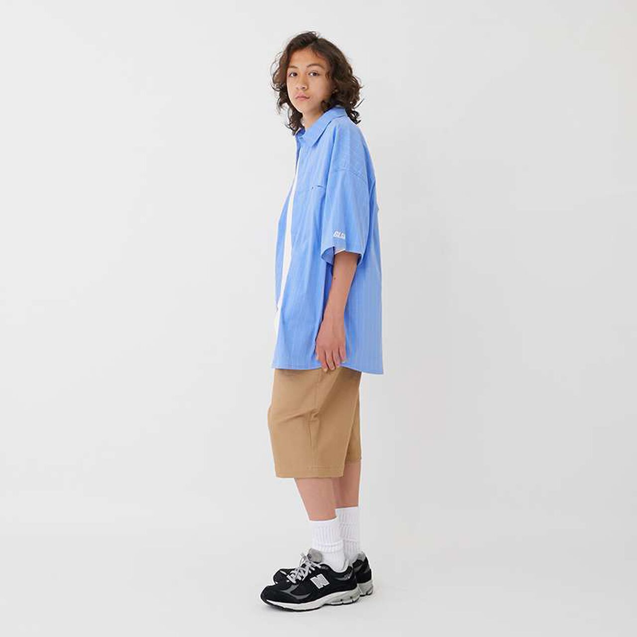 [FORGETNEVER] Check Short-Sleeve Shirt_GLSW,Black, large image number 13