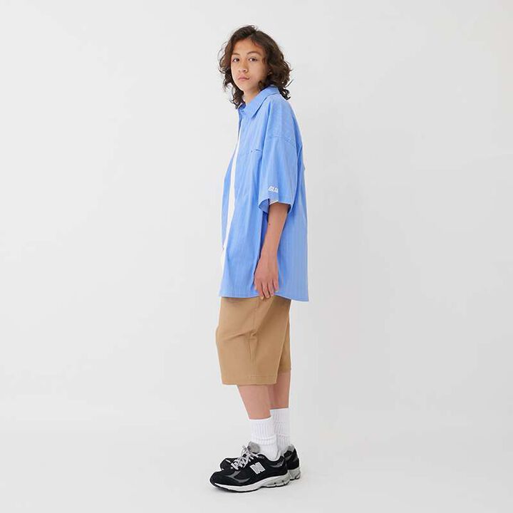 [FORGETNEVER] Check Short-Sleeve Shirt_GLSW,Black, medium image number 13