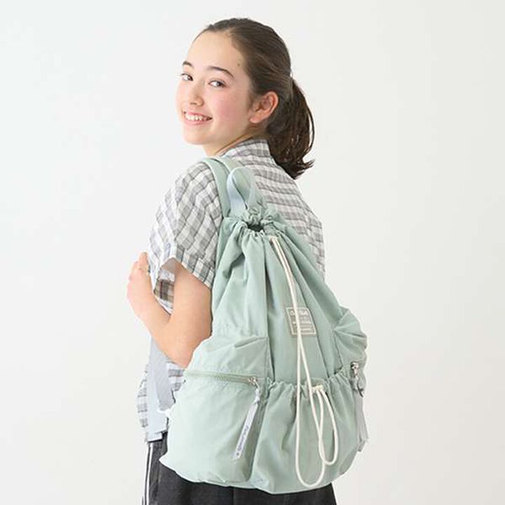 Lightweight Water-Repellent Knapsack,Black, medium image number 1