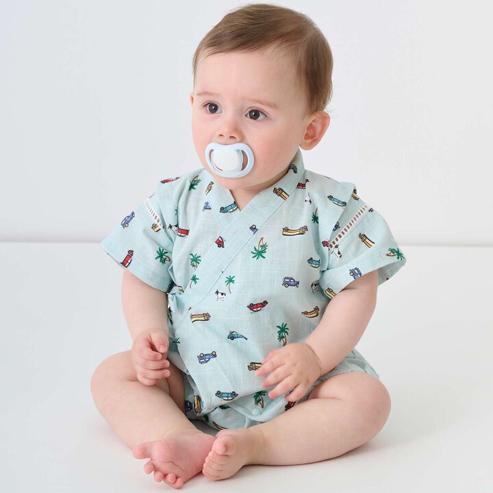 [Web Exclusive] Boys Assorted Jinbei,Sax blue, medium image number 3