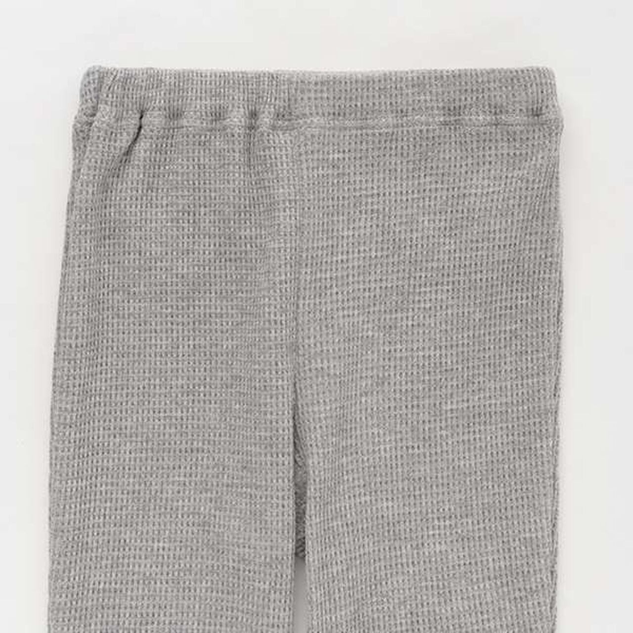 [Made in Japan] 9/10 Length Waffle Leggings,Gray, large image number 2