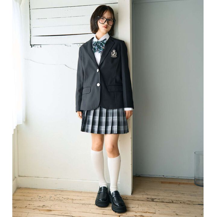 [Graduation Attire] Emblem Tailored Jacket,Beige, medium image number 4