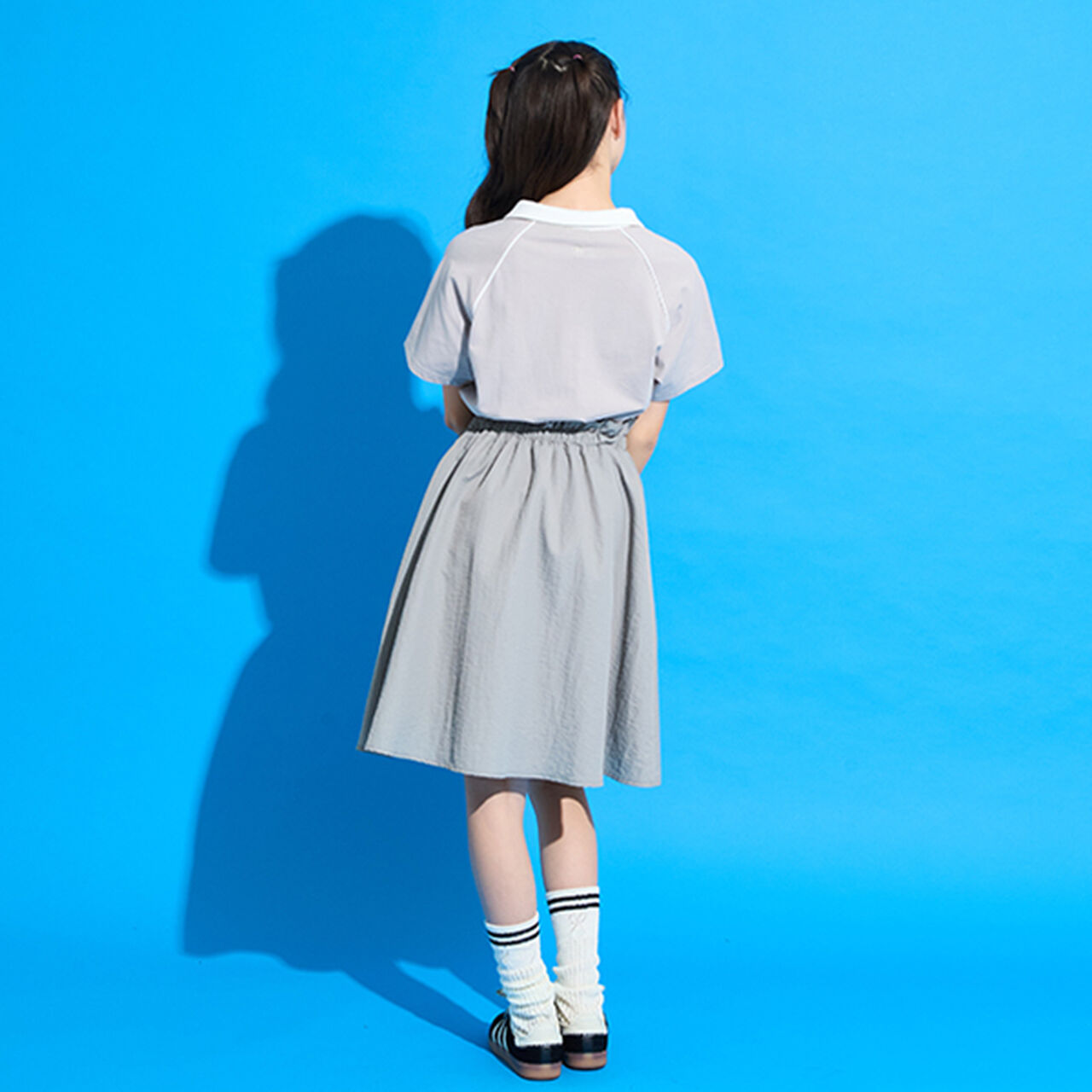 Knee-High Socks with Openwork Design and Stripes,Black, large image number 7