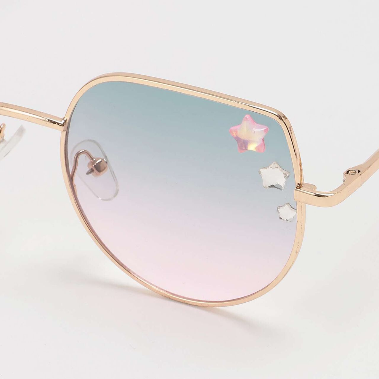 Star-Embellished Fashion Glasses,Green, large image number 2