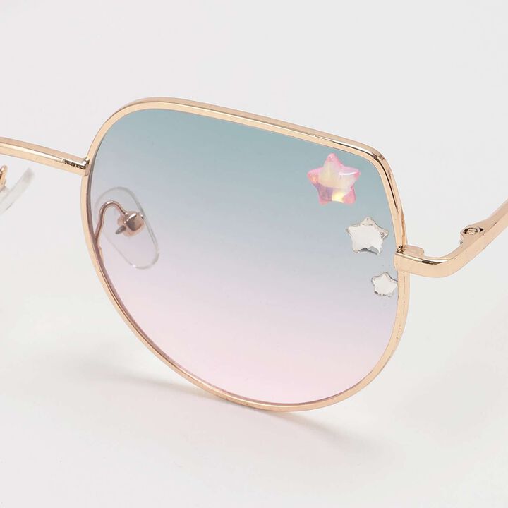 Star-Embellished Fashion Glasses,Green, medium image number 2