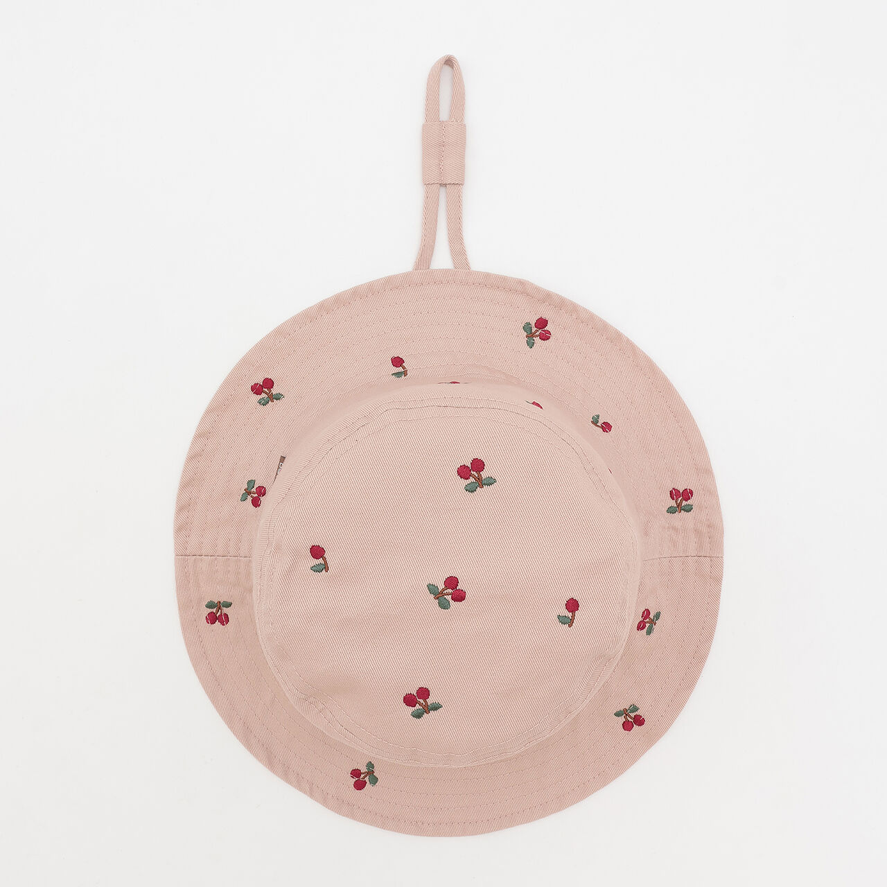 Twill Embroidered Bucket Hat,Ivory, large image number 2