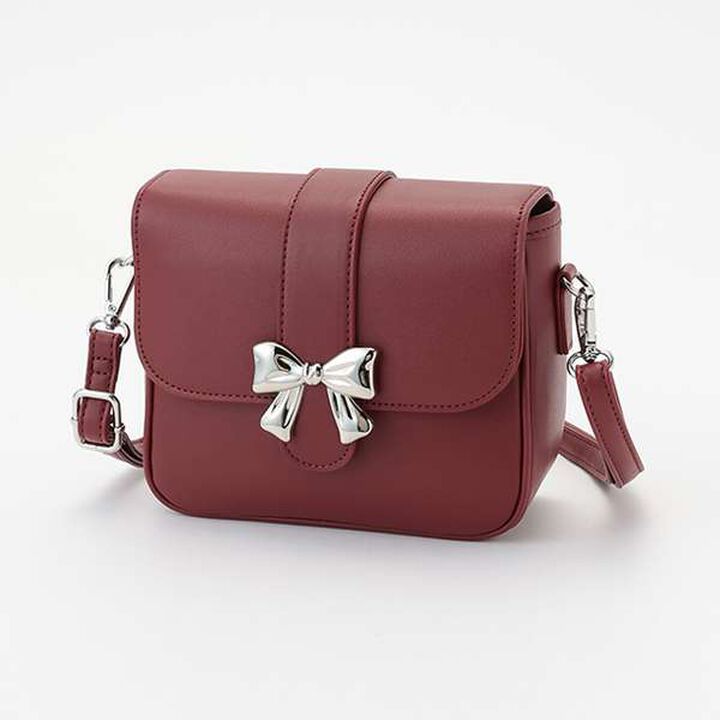 Ribbon Buckle Shoulder Bag,Ivory, medium image number 9