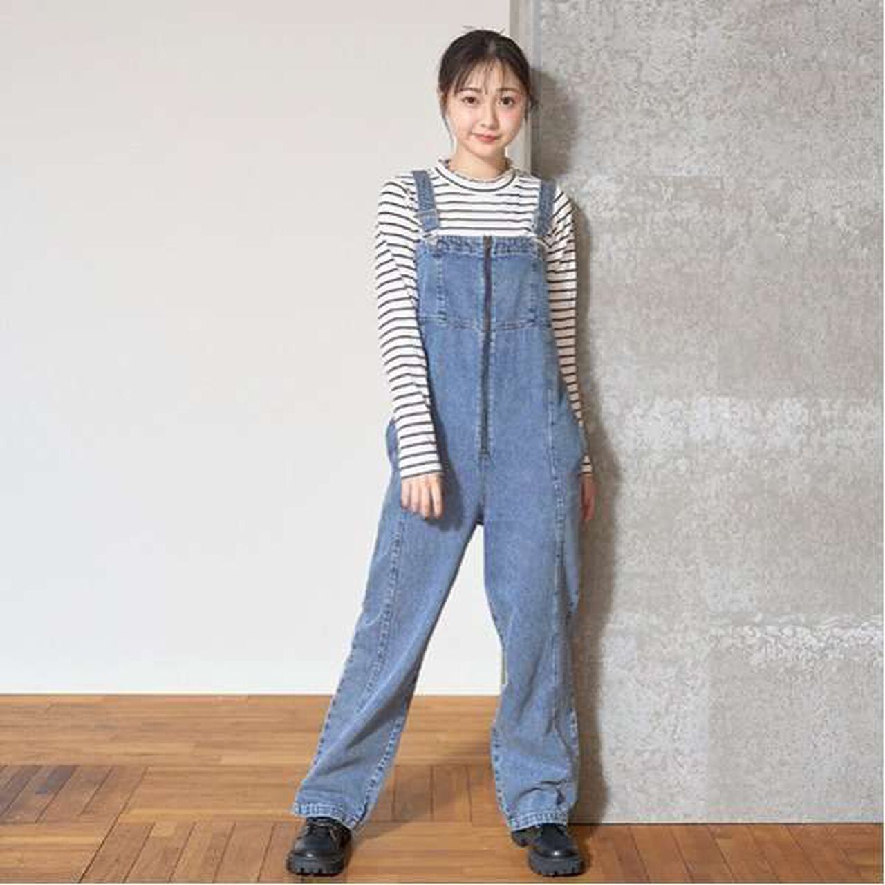 Denim Jumpsuit,Gray, large image number 13