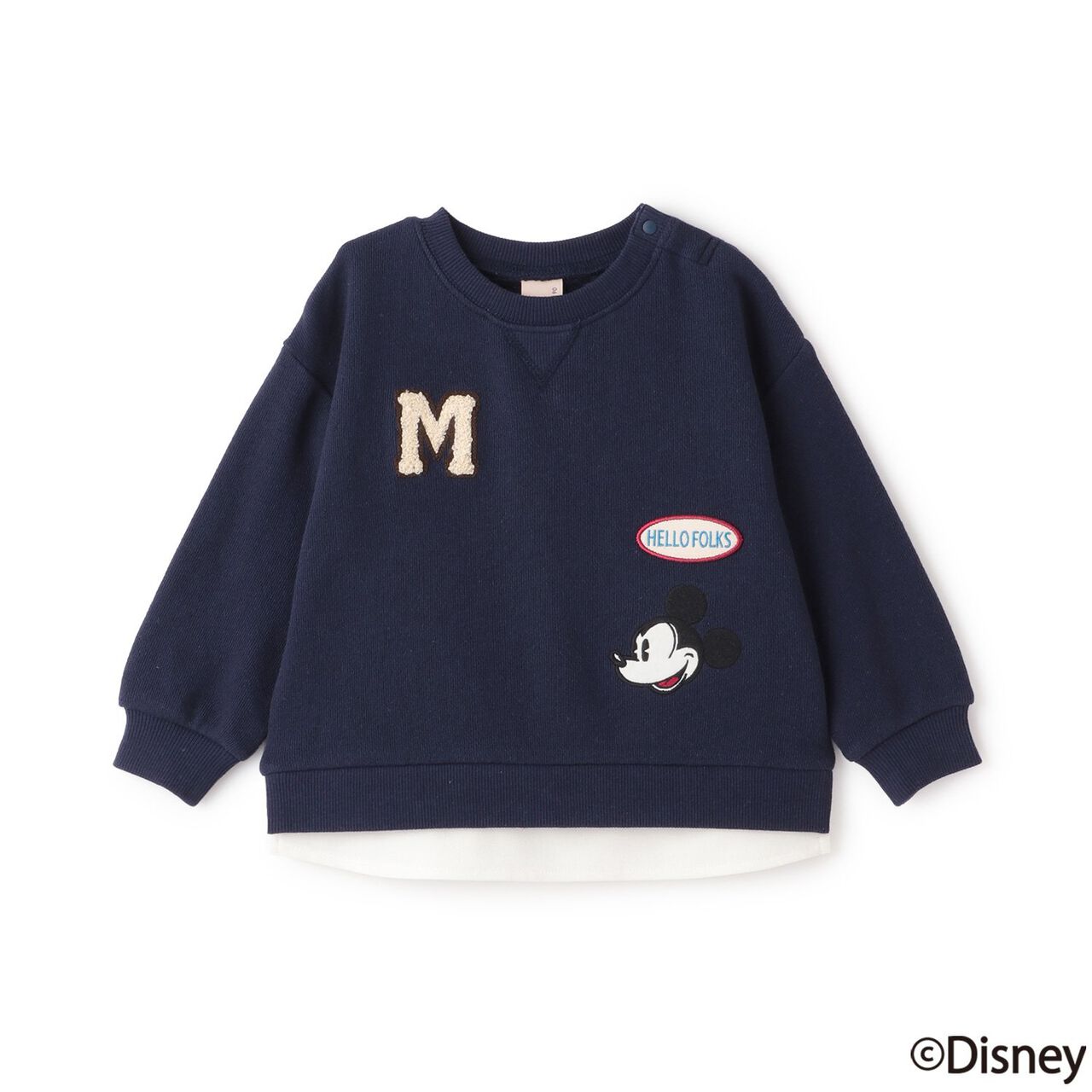 [Disney] Link Patch Sweatshirt,Navy, large image number 0