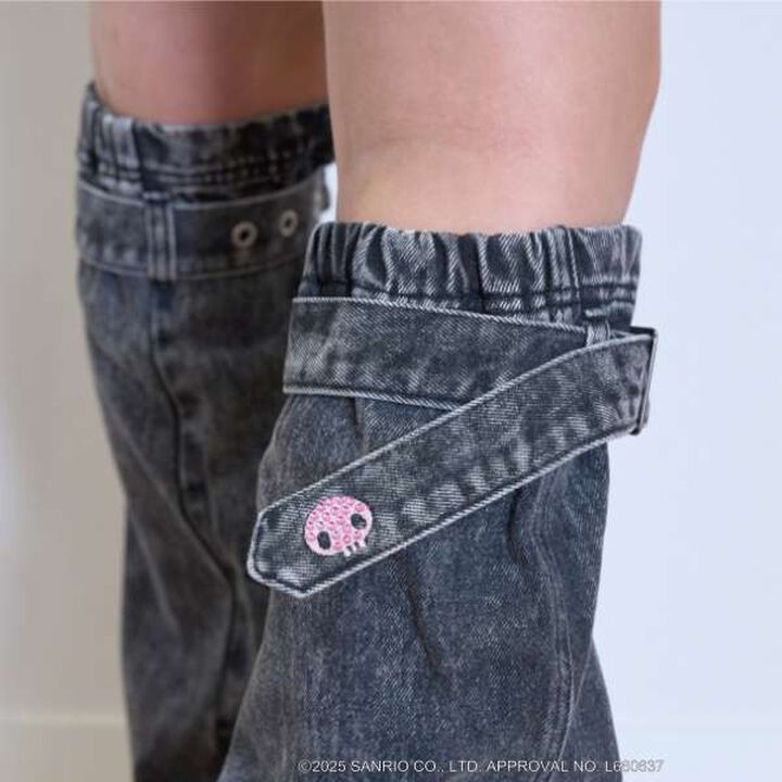 [My Melody Kuromi] Denim Leg Covers,Blue, medium image number 10