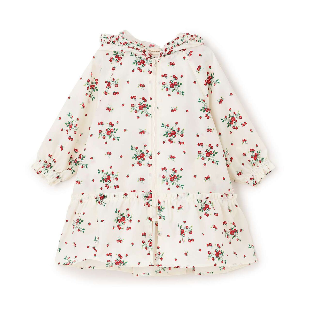 Wild Strawberry Raincoat,Pearl white, large image number 0