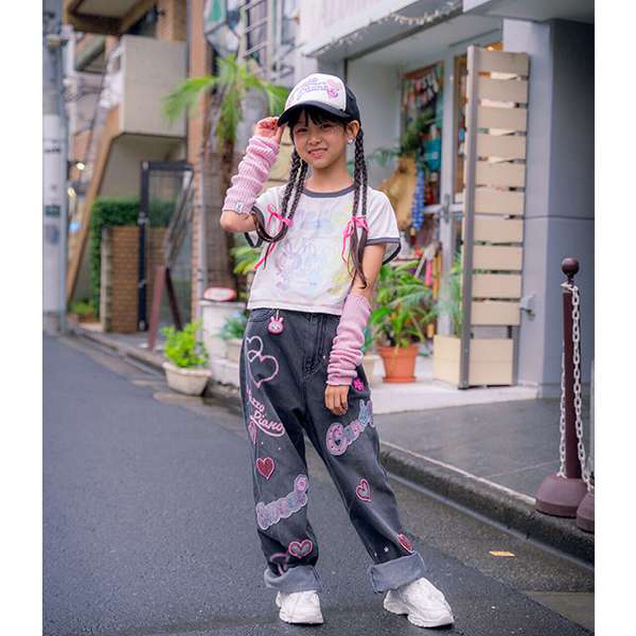 Reissue ♪ Decorative Wide Denim Pants,Black, large image number 18