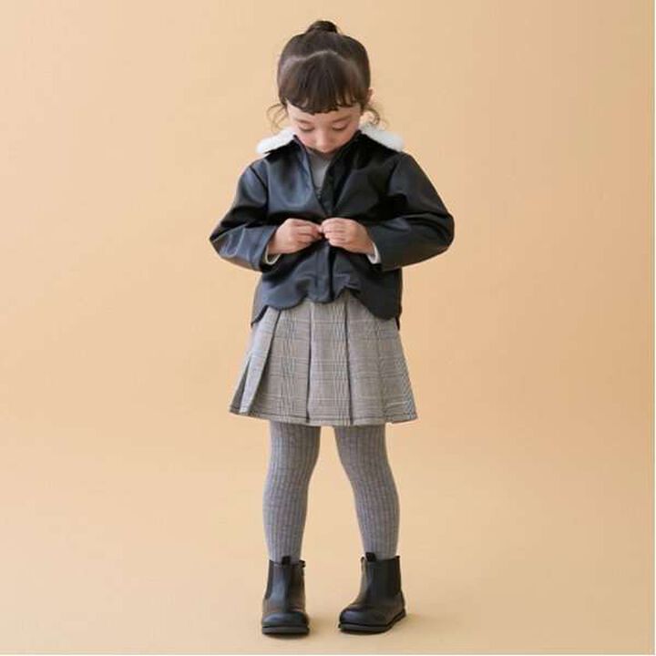 [Link] Faux Leather Jacket,Brown, medium image number 1