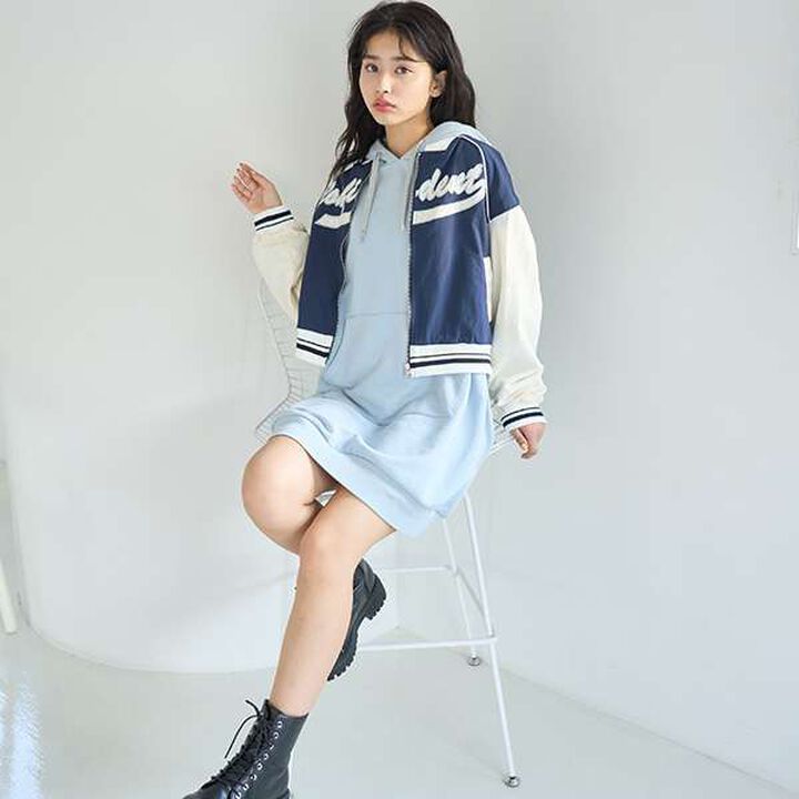 Varsity Jacket,Black, medium image number 1