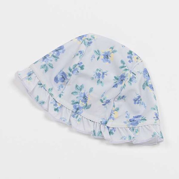 Floral Swim Cap,Off white, medium image number 5