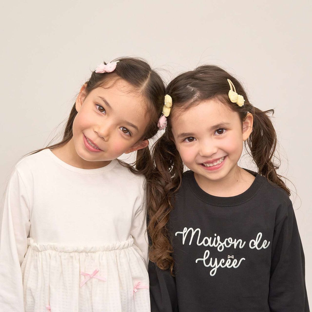 Puffy Ribbon Hair Clip (Set of 2),Light pink, large image number 11