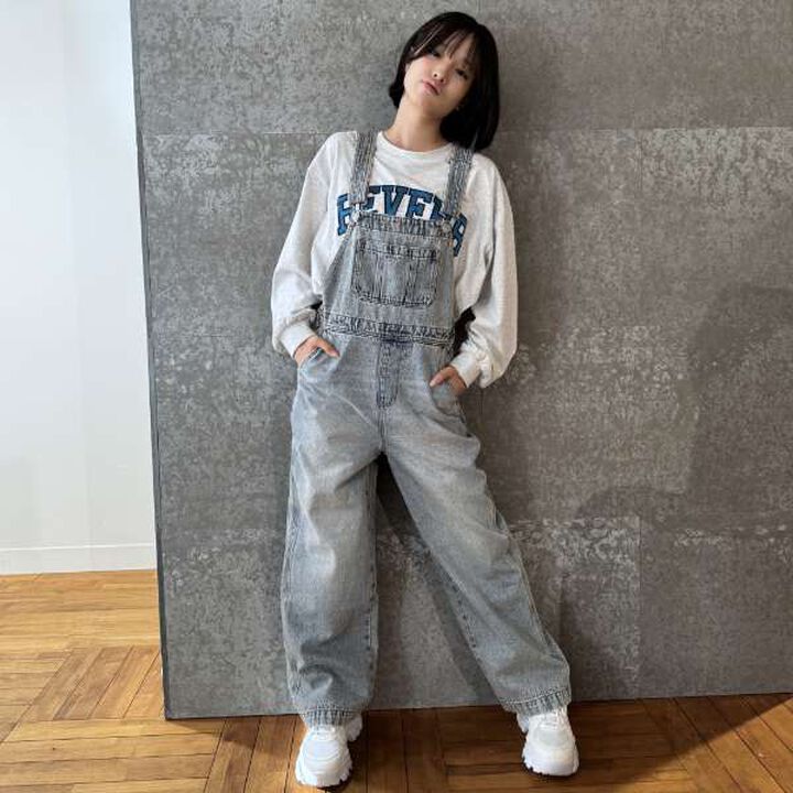 Basic Denim Overalls,Sax blue, medium image number 5