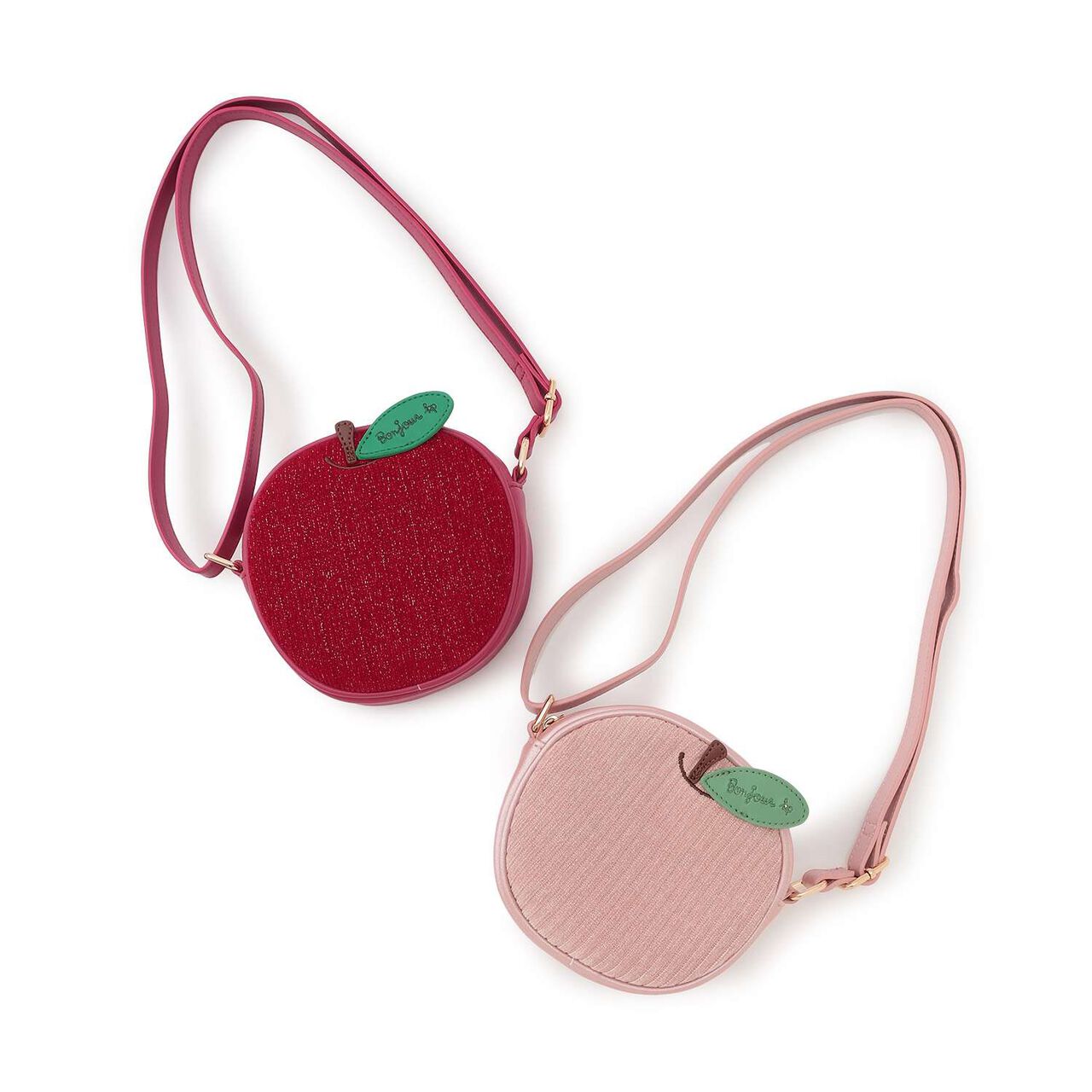 Knit Cord Apple Shoulder Bag,Pink, large image number 6
