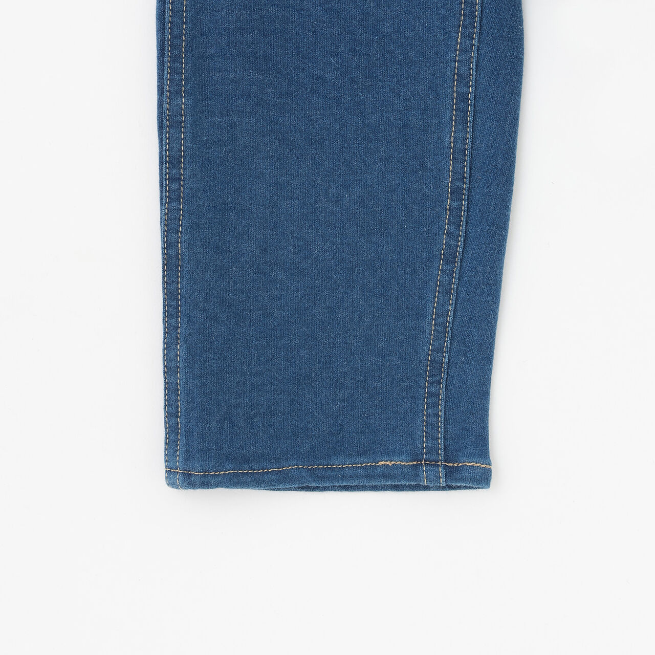 Knit Denim Overalls,Navy, large image number 6