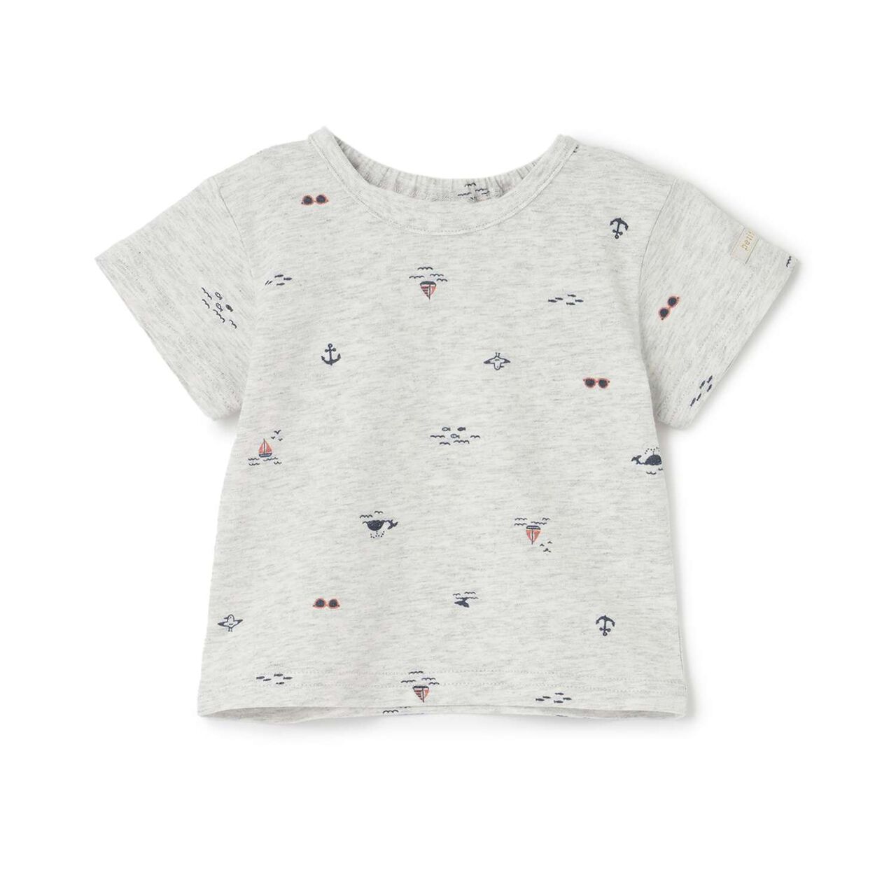 Affordable Short Sleeve T-Shirt,Smoke white, large image number 2