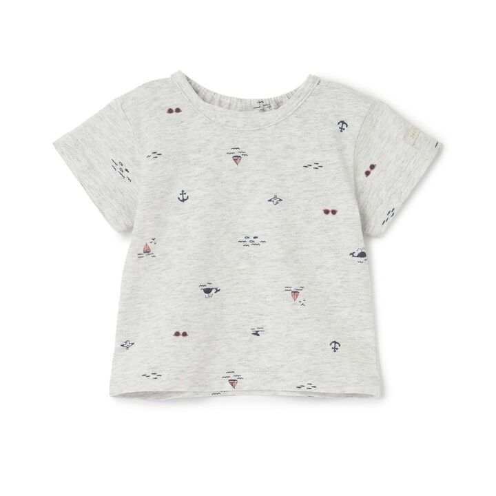 Affordable Short Sleeve T-Shirt,Smoke white, medium image number 2
