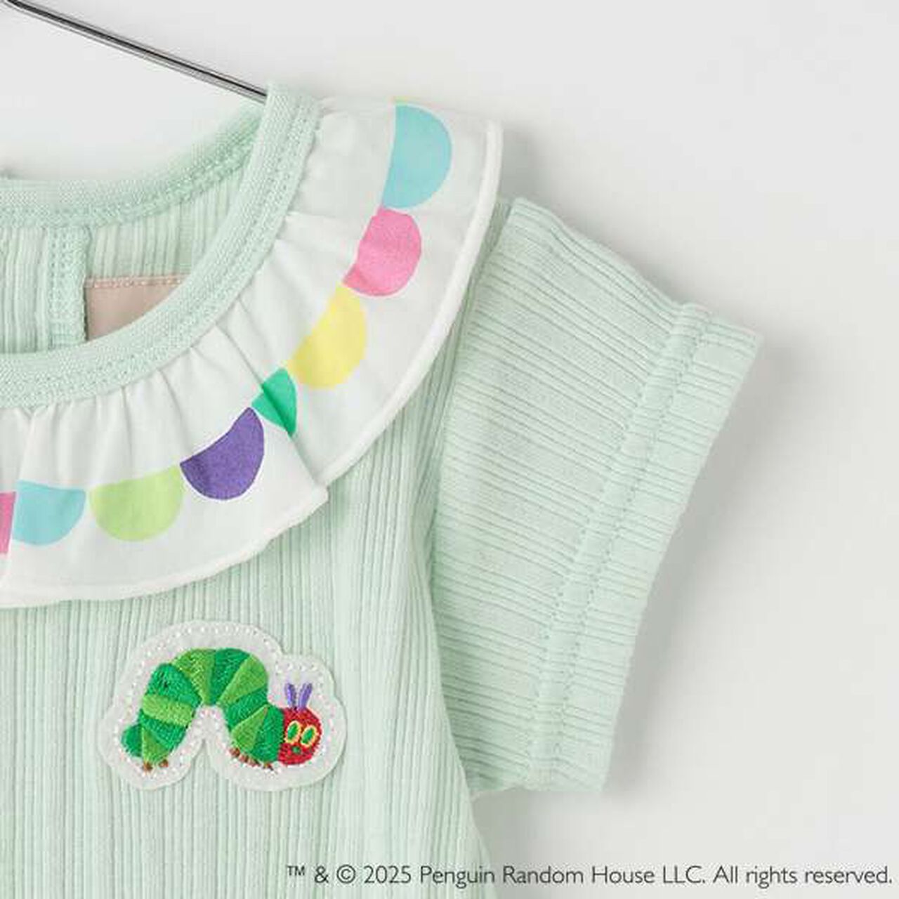 [Hungry Caterpillar] Frilled Collar Romper,Off white, large image number 7